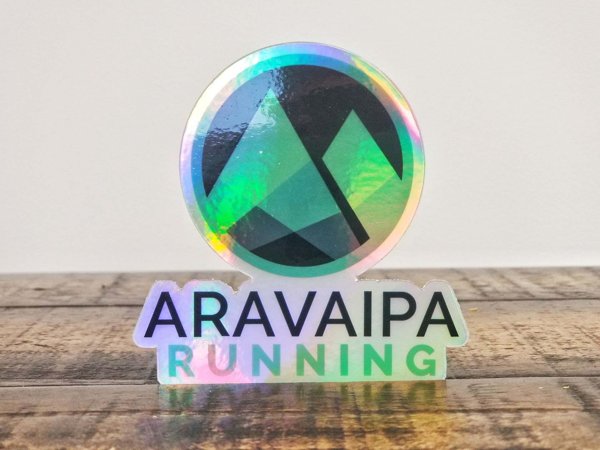 New Logo Hologram Sticker Aravaipa Running